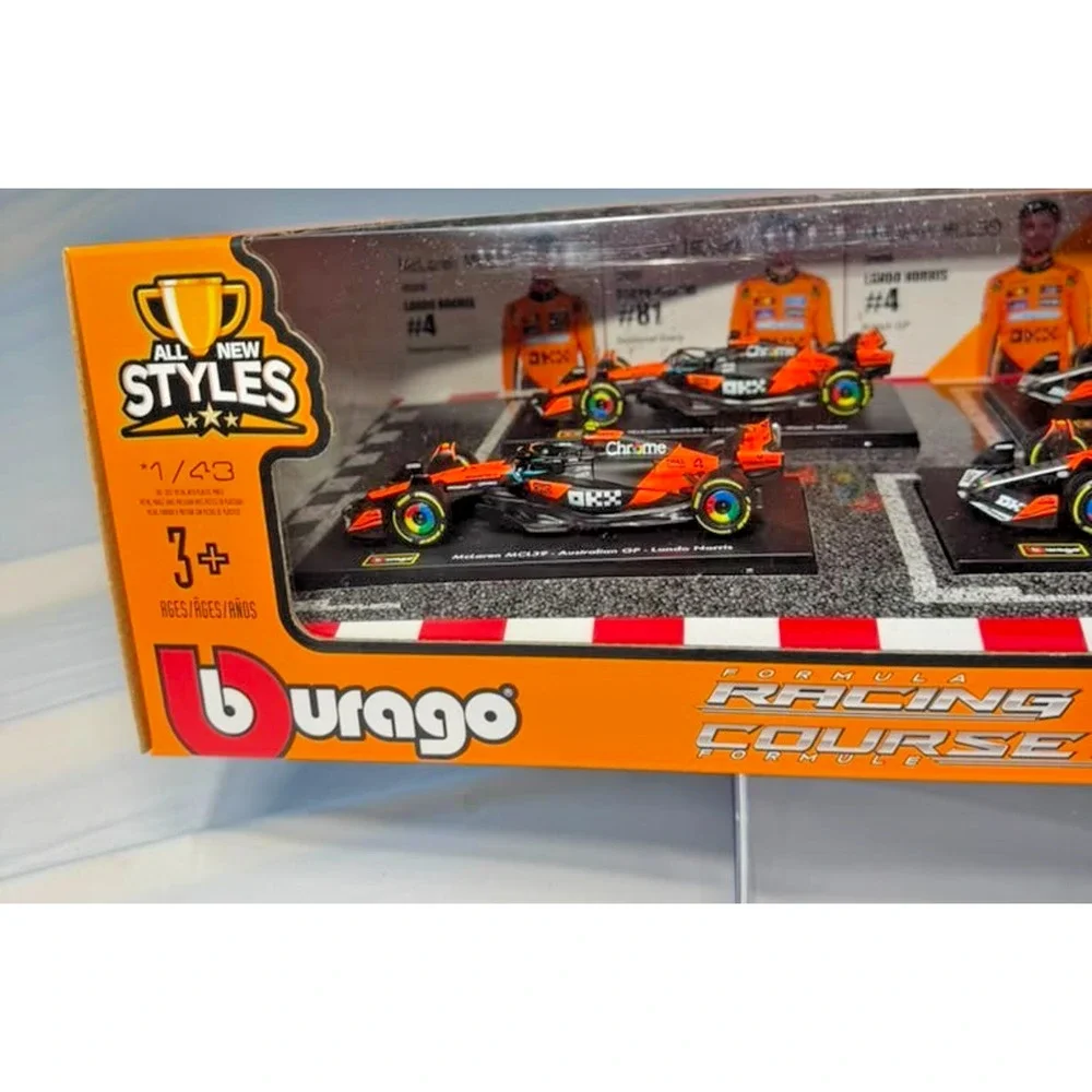 Bburago 1:43 McLaren Formula 1 Racing Team Special Livery Diecast Car Set